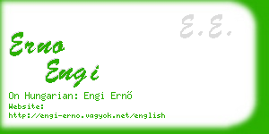 erno engi business card